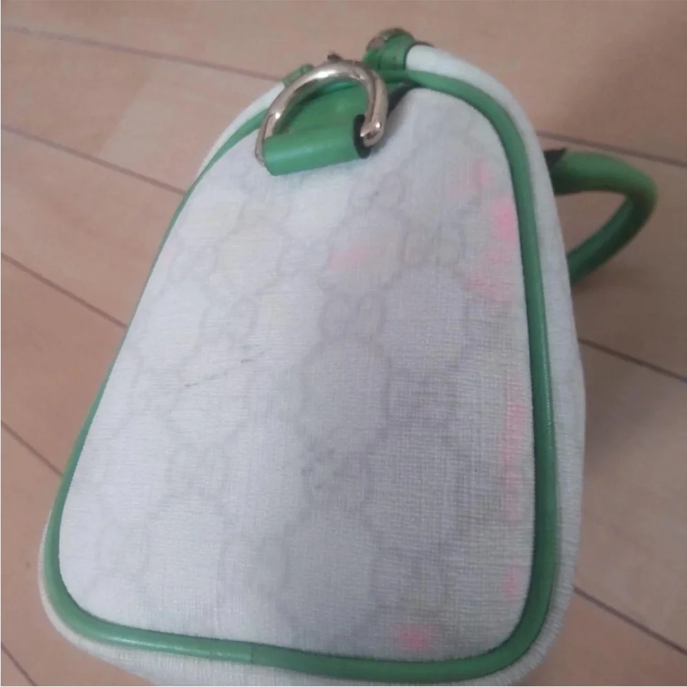 Gucci Green and White Satchel - Picture 6 of 8